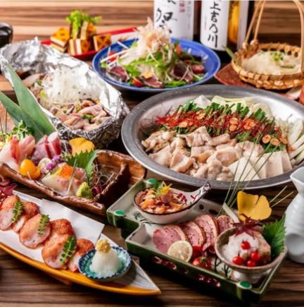 ■2.5 hours all-you-can-drink included, assorted sashimi and a choice of hot pots, "Special Hot Pot Course" 4,500 yen ⇒ 3,500 yen, total of 8 dishes◎