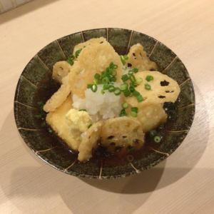 豆腐とレンコンの揚げ出し