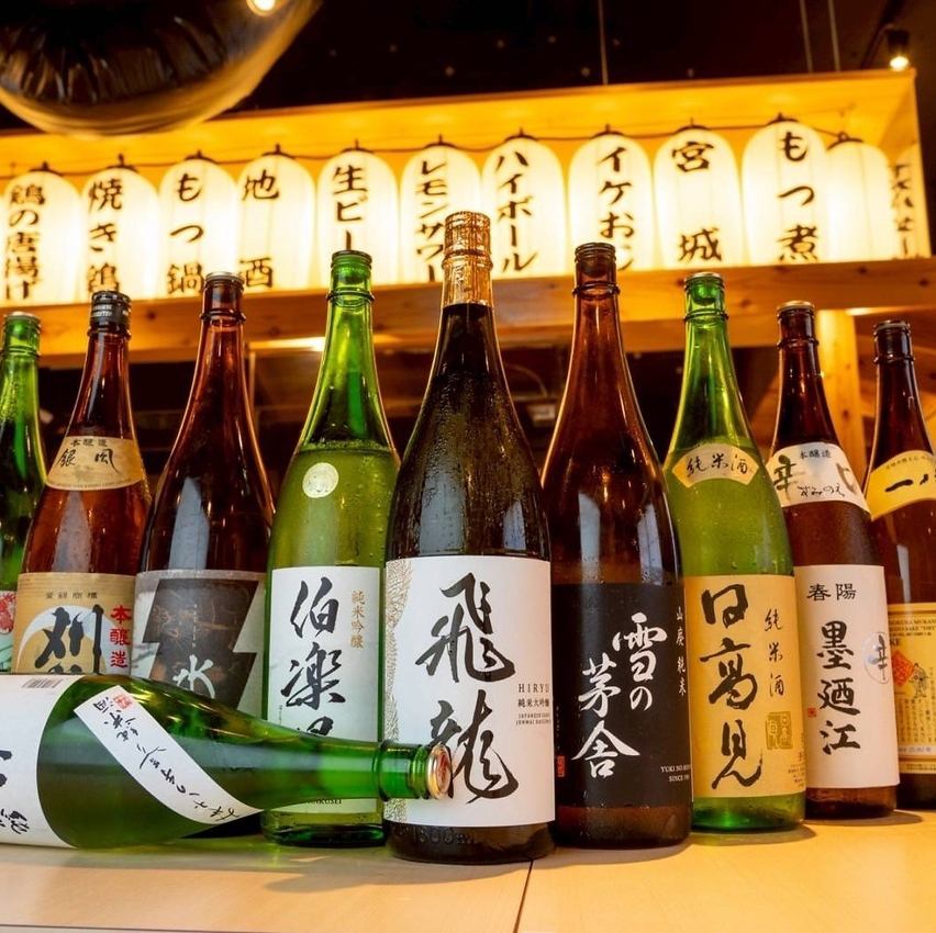 生ビール、角ハイ、地酒付き飲み放題あり！2名様からご利用可能