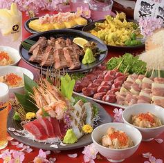 仙台駅徒歩5分。東北食材、炭火焼を使った多彩なコースをご用意