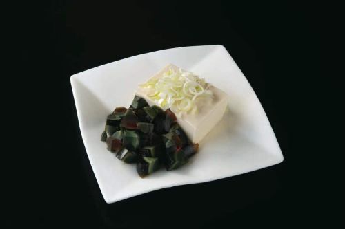 ピータン豆腐/キャベツ黒胡椒和え