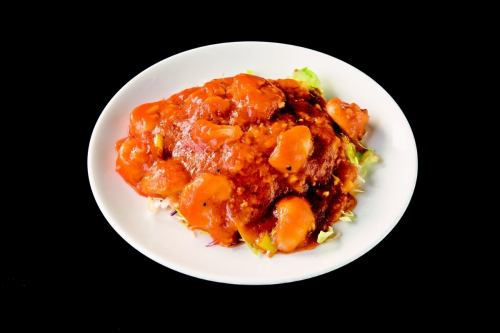 Stir-fried seafood chili sauce / shrimp black pepper