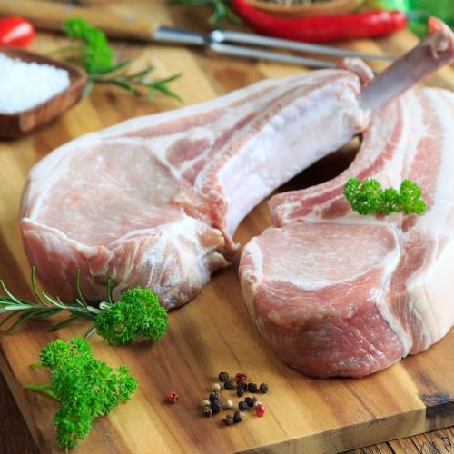 那須豚トマホークと牛モモ肉タタキ】満足4,500円コース(全9品2H生ビール付き飲み放題)