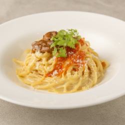 ウニクリームパスタいくらなだれ