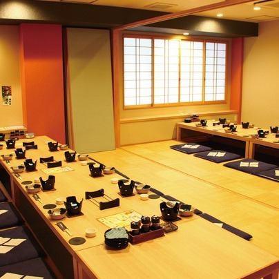A spacious tatami room that can accommodate large groups!