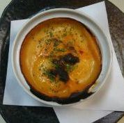 海老とホタテのウニ焼グラタン風