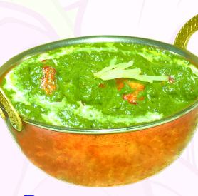 Sagpanir (spinach and Indian cheese curry)