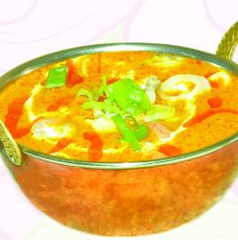 Seafood curry (curry with mixed seafood)