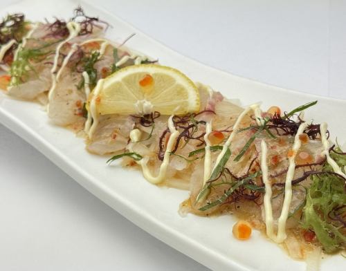 Sea bream carpaccio
