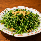 豆苗炒め