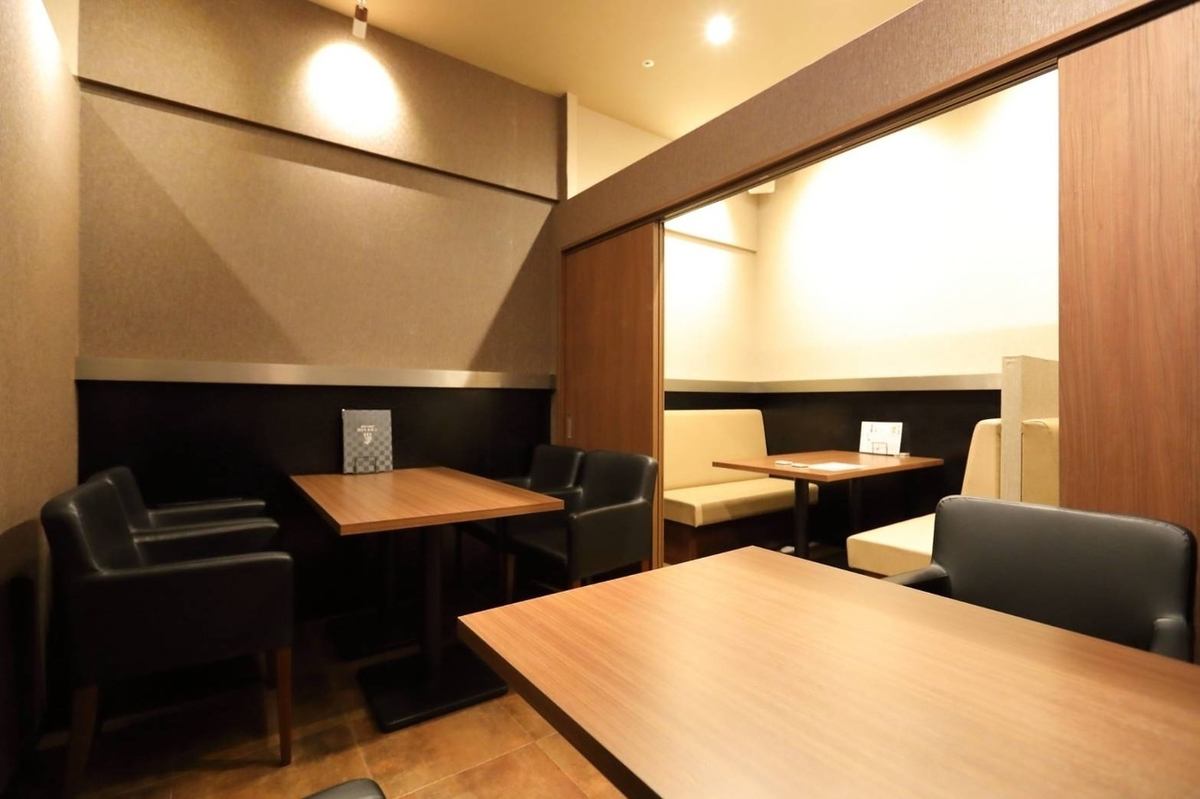 Our spacious private rooms are perfect for company parties and dates.