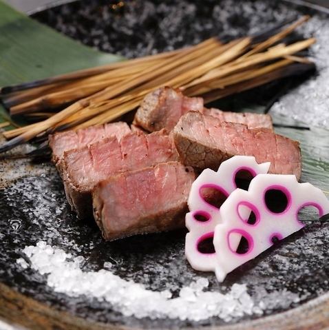 牛もも肉の藁焼き