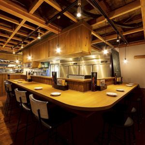 カジュアルバーのようなカウンター。※状況によっては希望に添えない場合がございます。