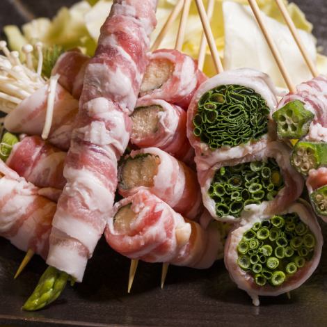 豊富な野菜巻の数々