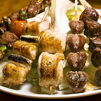 自慢の焼き鳥が堪能できるお得なコースを多数ご用意しています◎