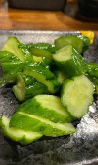 Lightly pickled cucumber