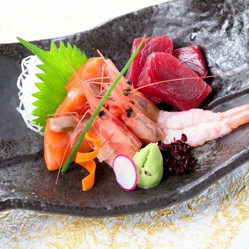 三種生魚生魚片