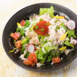 海鮮沙拉,蟹肉滿滿。