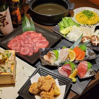 《なまら贅沢牡蠣コース》全6品120分飲み放題付‐5,500円※＋550円でカラオケルーム利用可能！