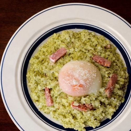ジェノベーゼリゾット~温玉のせ~