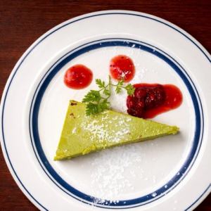 京都宇治の抹茶チーズケーキ