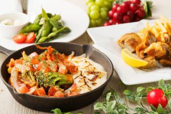 "Lunch" ♪ easy with cheese taccarb ♪ Lunch course <120 minutes with all you can drink> 【6 items 2000】