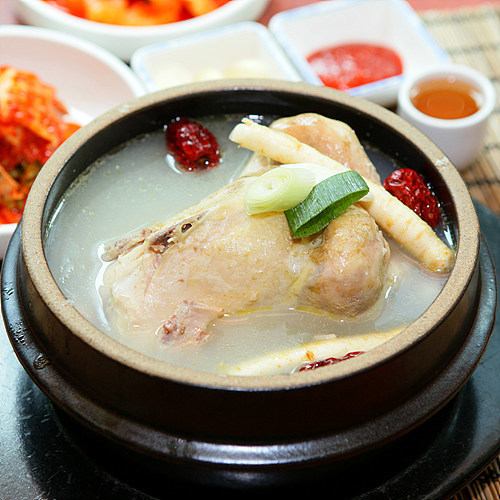 Samgyetang (half chicken)