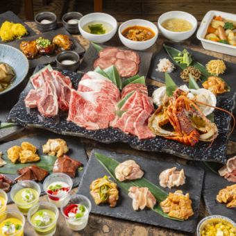 Weekday dinner [120 minutes all-you-can-eat yakiniku and drink] "Takumi course" Buffet with about 70 kinds of dishes and 8 kinds of the finest ingredients