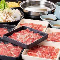 From April 26th [2nd floor hall seats only] All-you-can-eat beef and pork shabu-shabu 120 minutes 5,000 yen (tax included)