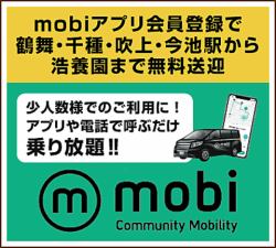 Free shuttle taxi service "mobi"