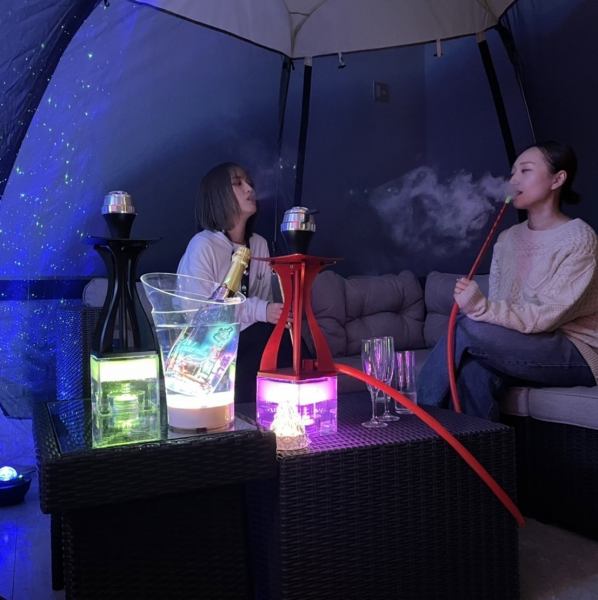 [Tent-shaped sofa private room] The illuminations create a fantastical space. You can relax comfortably on the sofa seats that can seat up to 5 people.Great for girls' parties, drinking parties, after-parties, and get-togethers.