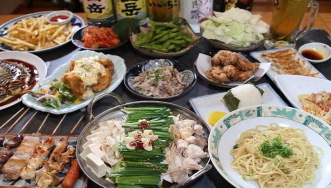 自慢の焼鳥が食べ放題の飲み放題付きコースや博多の味を満喫するコース等多数ご用意◎