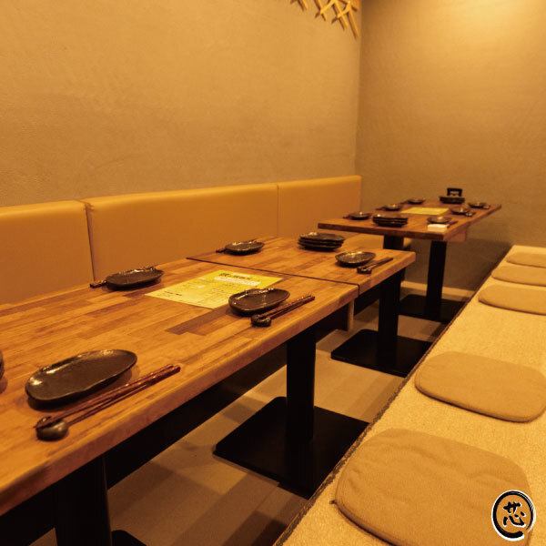 【18名まで着席可掘りごたつ個室】歓送迎会、各種宴会、女子会、記念日、御商談、接待等、大切な人との語らいに最適。美味を囲みながら、心ほどける贅沢なひとときをお過ごしください。立川で団体宴会は是非当店で！！