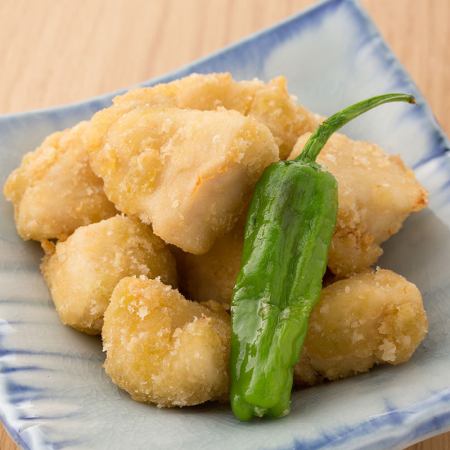 Deep fried breast meat with yuzu pepper flavour