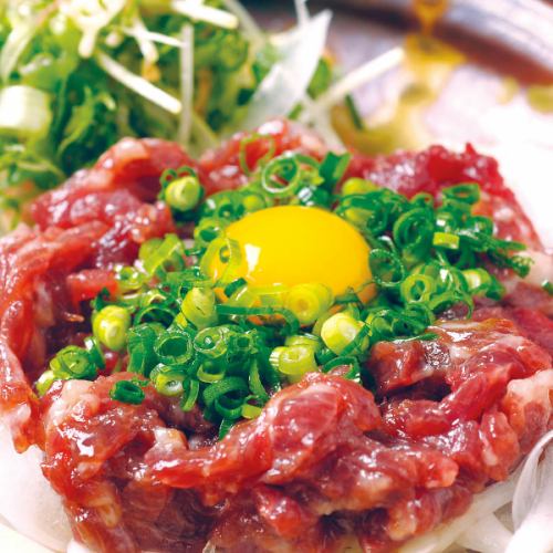 Horse meat tartare delivered directly from Kumamoto