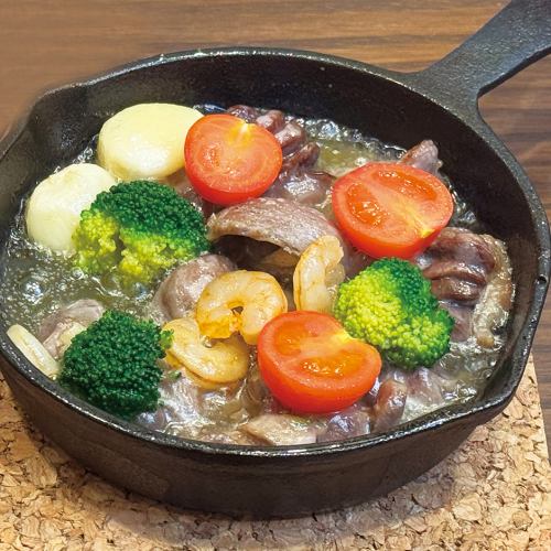 砂肝のアヒージョ