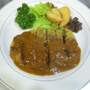 Beef cutlet with demi-glace sauce