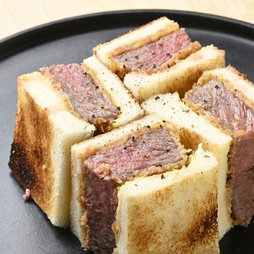 【贅沢】牛かつサンド◆炭火焼井の万三宮北野坂店特製!