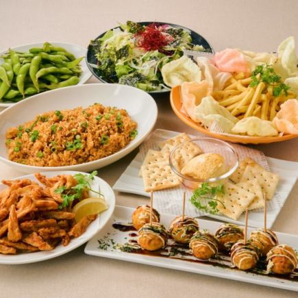 店舗限定【全7品】〈お気軽コース〉☆2時間飲み放題付3,000円(税込)