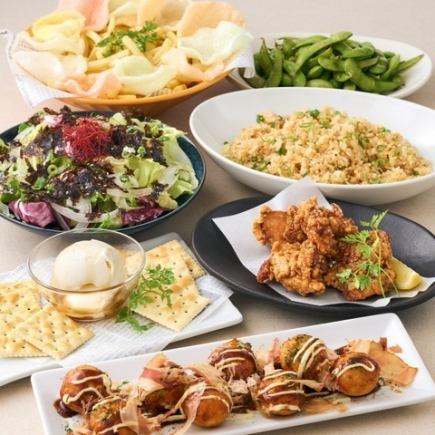 11月4日（週二）～【共7道菜】<休閒套餐>☆附2小時無限暢飲3,000日圓（含稅）