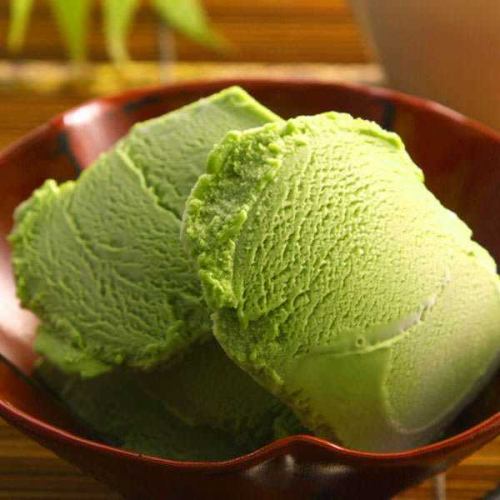 抹茶黒蜜アイス