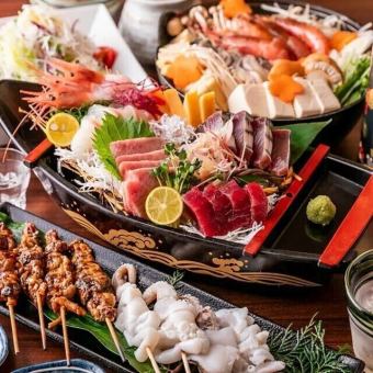 『“肉と贅の極上饗宴” コース』 肉×海鮮で至福の時間を！ 全9品 3H飲み放題付 7000円⇒6000円