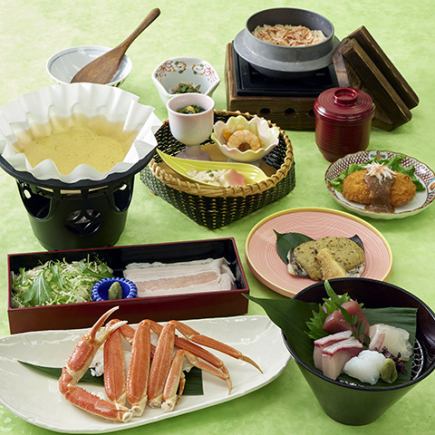 [Spring special meal] Small pot of pork shabu-shabu with broth Sakura 7,000 yen (tax and service charge included)