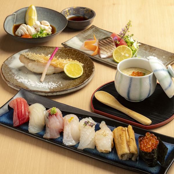 ≪大満足間違いなし。鬼鮨で人気ナンバーワンのコスパ◎コース！≫ 赤鬼コース ￥10,450(税込) 
