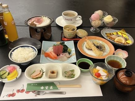 菰茶屋迷你懷石套餐（附溫泉入浴券）