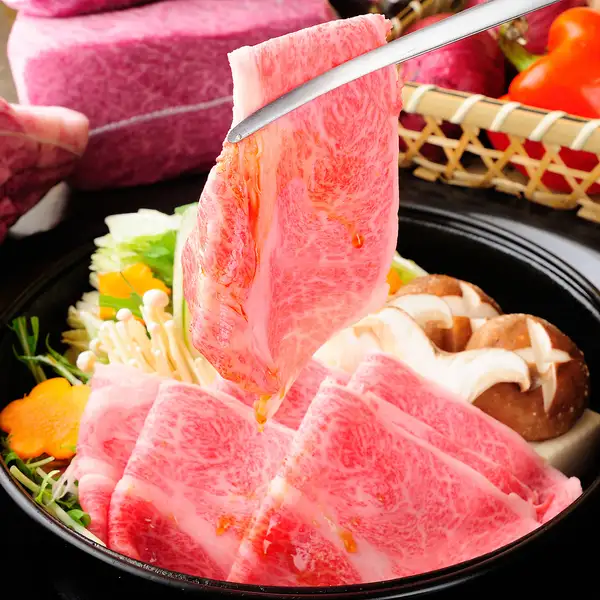 A5和牛すき焼き食べ放題コース和牛、和豚、和鶏、スダチ冷麺等全85品/90分7500円(税込)/120分8000円(税込)