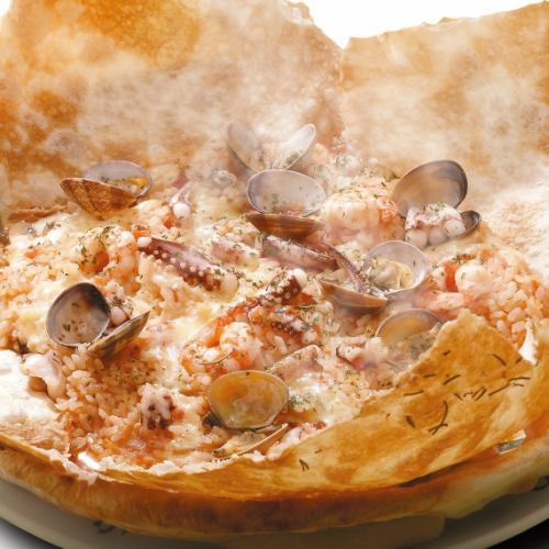 名物 海の幸のパイ包みリゾット