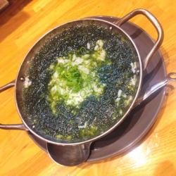 青のり香る雑炊