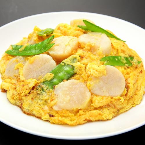 Stir-fried scallops and eggs