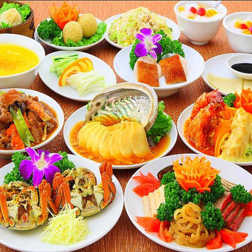 Season's Shanghai Crab's 3980 yen course (11 items in total)